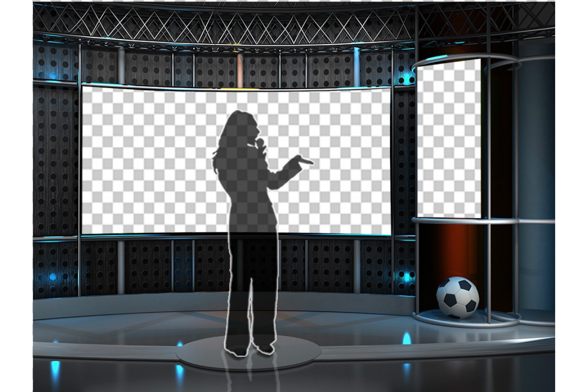 virtual set sport studio tv 28